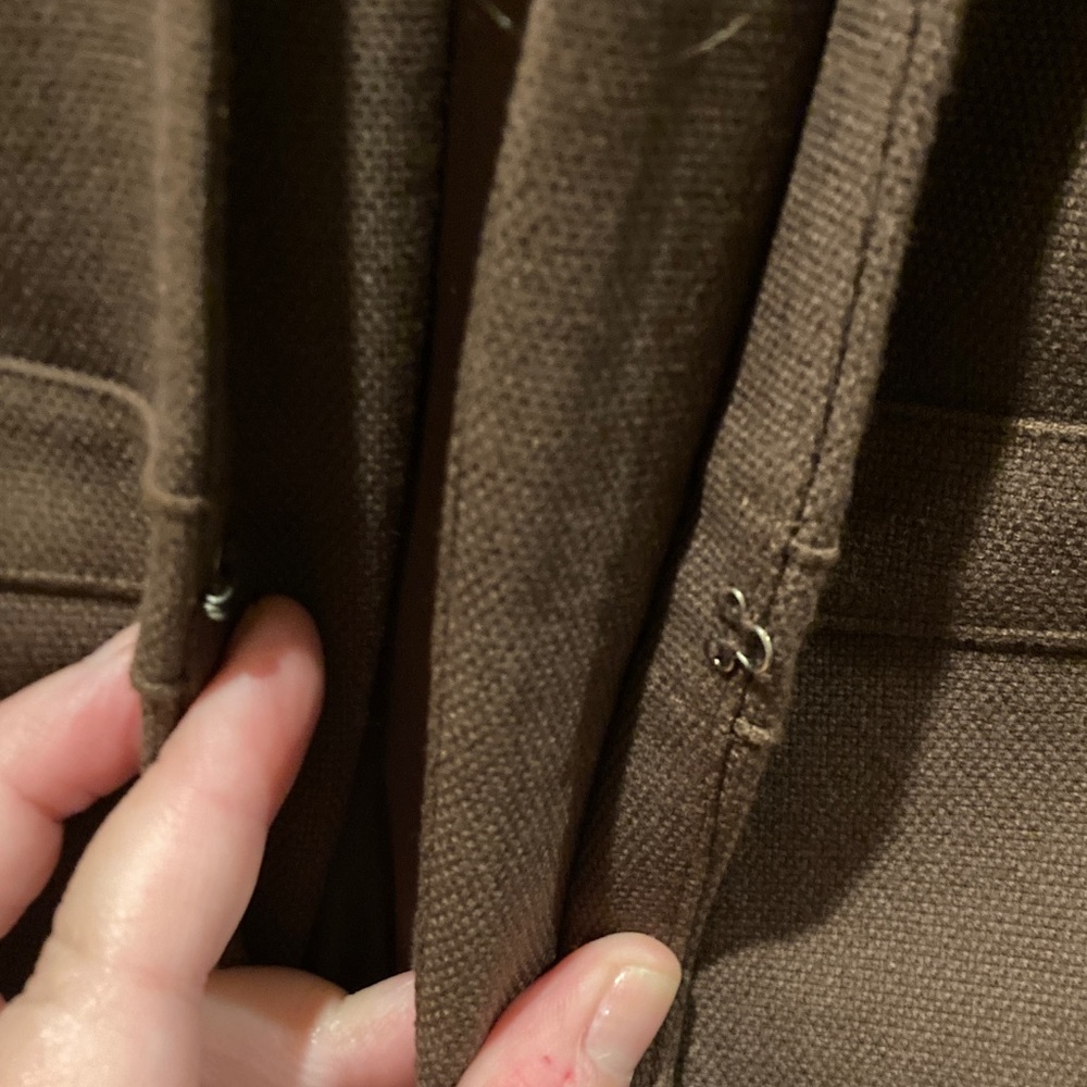 Chocolate brown Lane Bryant collarless blazer - size 20 - Picture 5 of 7
